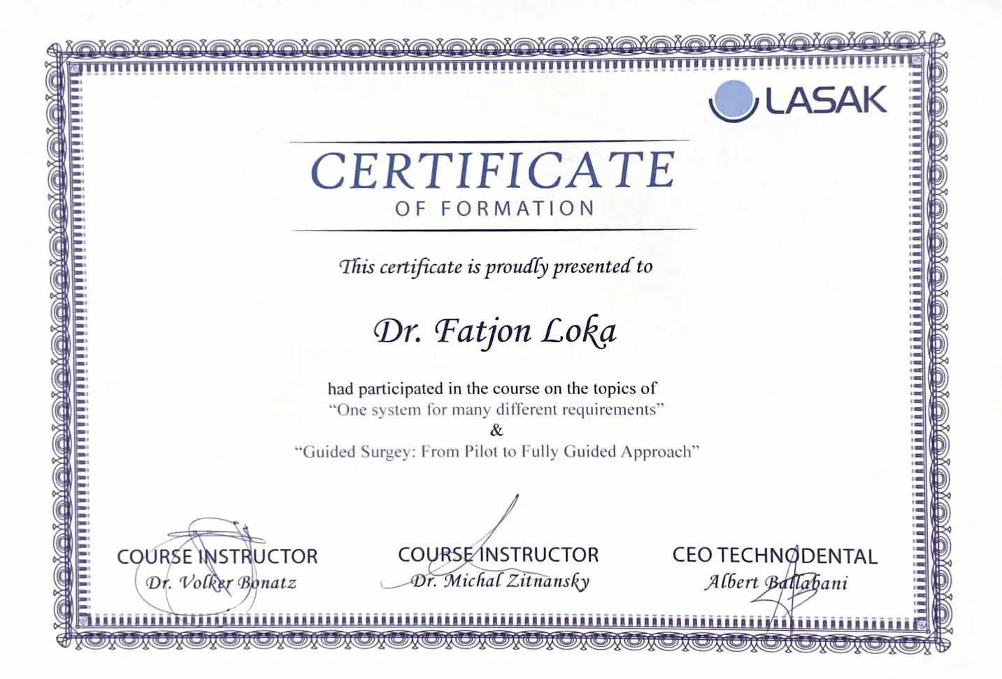 Certifikim 1